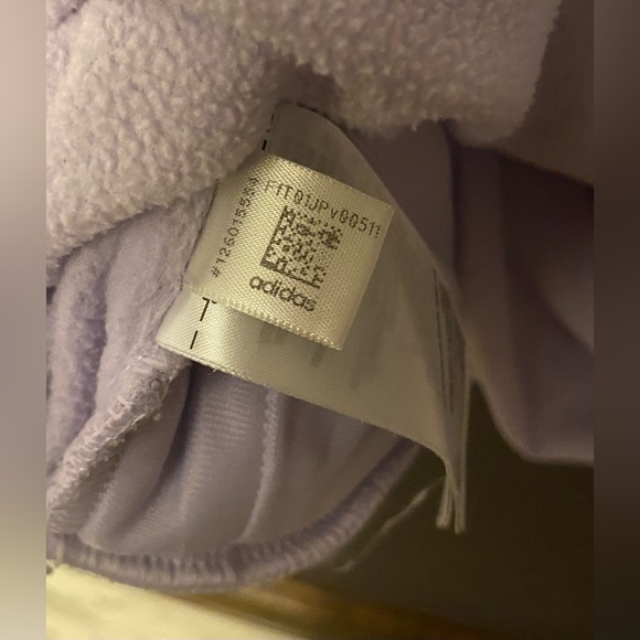 ADIDAS WOMENS GEAR UP AEROREADY PULLOVER HOODIE SWEATSHIRT LILAC PURPLE LOGO LG - Picture 10 of 13